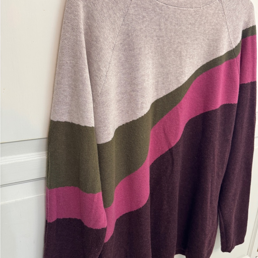 Title Nine Women's Multicolor Turtleneck Sweater. Wool Blend. Size XL - Picture 3 of 6
